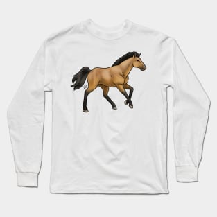 Horse - Mustang - Buckskin Long Sleeve T-Shirt